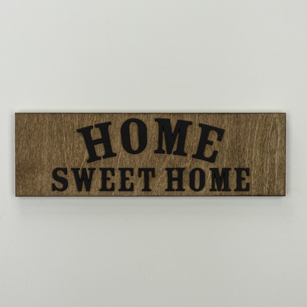 The Basic Signs Product Photos-Home Sweet Home [Wood Black Letters]
